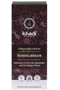 Khadi Vopsea de păr vegetală - maro închis (100g) Obrázok pre Khadi Vopsea de păr vegetală - maro închis (100g)