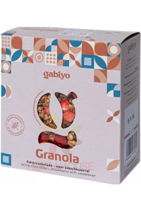 Gabiyo Granola fără gluten cu ciocolată albă, căpșuni, nucă de cocos și semințe de floarea-soarelui fără zahăr adăugat (275g) Obrázok pre Gabiyo Granola fără gluten cu ciocolată albă, căpșuni, nucă de cocos și semințe de floarea-soarelui fără zahăr adăugat (275g)