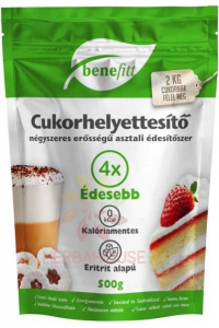 Benefitt Înlocuitor de zahăr cu efect de îndulcire de 4 ori mai mare (500g) Obrázok pre Benefitt Înlocuitor de zahăr cu efect de îndulcire de 4 ori mai mare (500g)