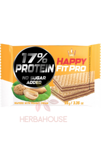 Flis Happy Fit Pro Napolitane cu umplutură de arahide fără zahăr (95g) Obrázok pre Flis Happy Fit Pro Napolitane cu umplutură de arahide fără zahăr (95g)