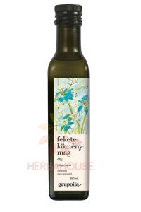 Grapoila Ulei de semințe negre (Nigella Sativa) presat la rece (250ml) Obrázok pre Grapoila Ulei de semințe negre (Nigella Sativa) presat la rece (250ml)
