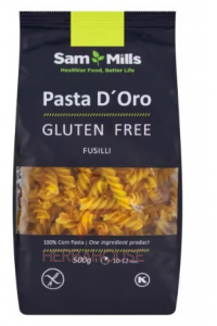 Sam Mills Pasta d'Oro Paste fusilli fără gluten (500g) Obrázok pre Sam Mills Pasta d'Oro Paste fusilli fără gluten (500g)