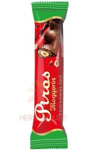 Piros Mogyorós Ciocolată cu lapte cu cremă de alune și nuci întregi (35g) Obrázok pre Piros Mogyorós Ciocolată cu lapte cu cremă de alune și nuci întregi (35g)