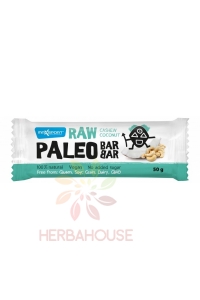 Max Sport Paleo Raw Bar nucă de cocos și nuci caju (50g) Obrázok pre Max Sport Paleo Raw Bar nucă de cocos și nuci caju (50g)