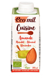 Ecomil Bio Cremă de migdale neîndulcită (200ml) Obrázok pre Ecomil Bio Cremă de migdale neîndulcită (200ml)
