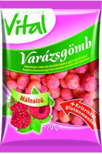 Vital Biluțe de porumb fără gluten cu aromă de zmeură cu îndulcitor (20g) Obrázok pre Vital Biluțe de porumb fără gluten cu aromă de zmeură cu îndulcitor (20g)