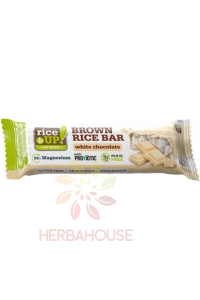 Rice Up Baton de orez fără gluten învelit de ciocolată albă (18g) Obrázok pre Rice Up Baton de orez fără gluten învelit de ciocolată albă (18g)