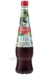 Mautner Markhof Sirop cu aromă de coacăze negre și lămâie cu îndulcitori (700ml) Obrázok pre Mautner Markhof Sirop cu aromă de coacăze negre și lămâie cu îndulcitori (700ml)