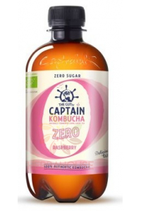 Captain ZERO Bio Băutură kombucha fără zahăr - zmeură (400ml) Obrázok pre Captain ZERO Bio Băutură kombucha fără zahăr - zmeură (400ml)