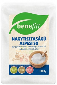 Benefitt Sare alpină de înaltă puritate - fină (1000g) Obrázok pre Benefitt Sare alpină de înaltă puritate - fină (1000g)